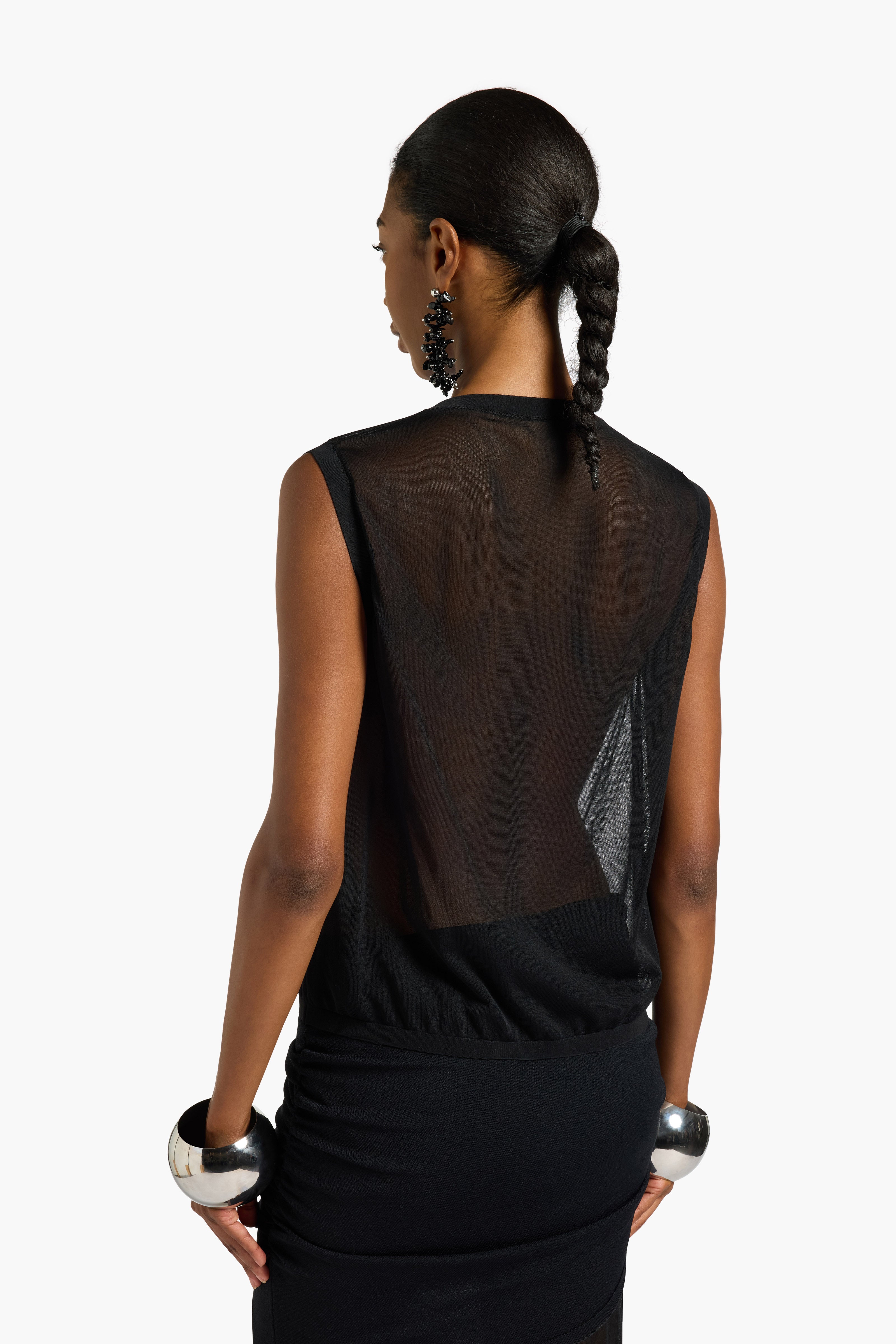 Liviana Conti Miley top femme noir viscose