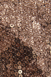 Oh Polly Embellished Celestina Robe Mini Cuivre Doré Sequin