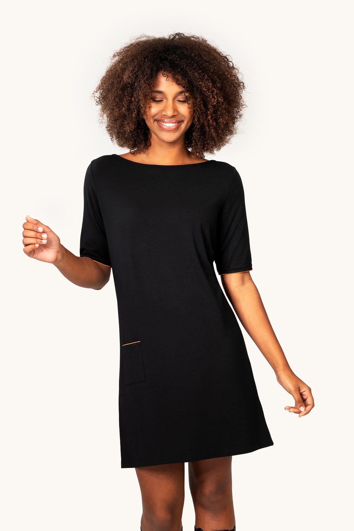 THELMA & ROSE Imane robe noire courte 38 modal