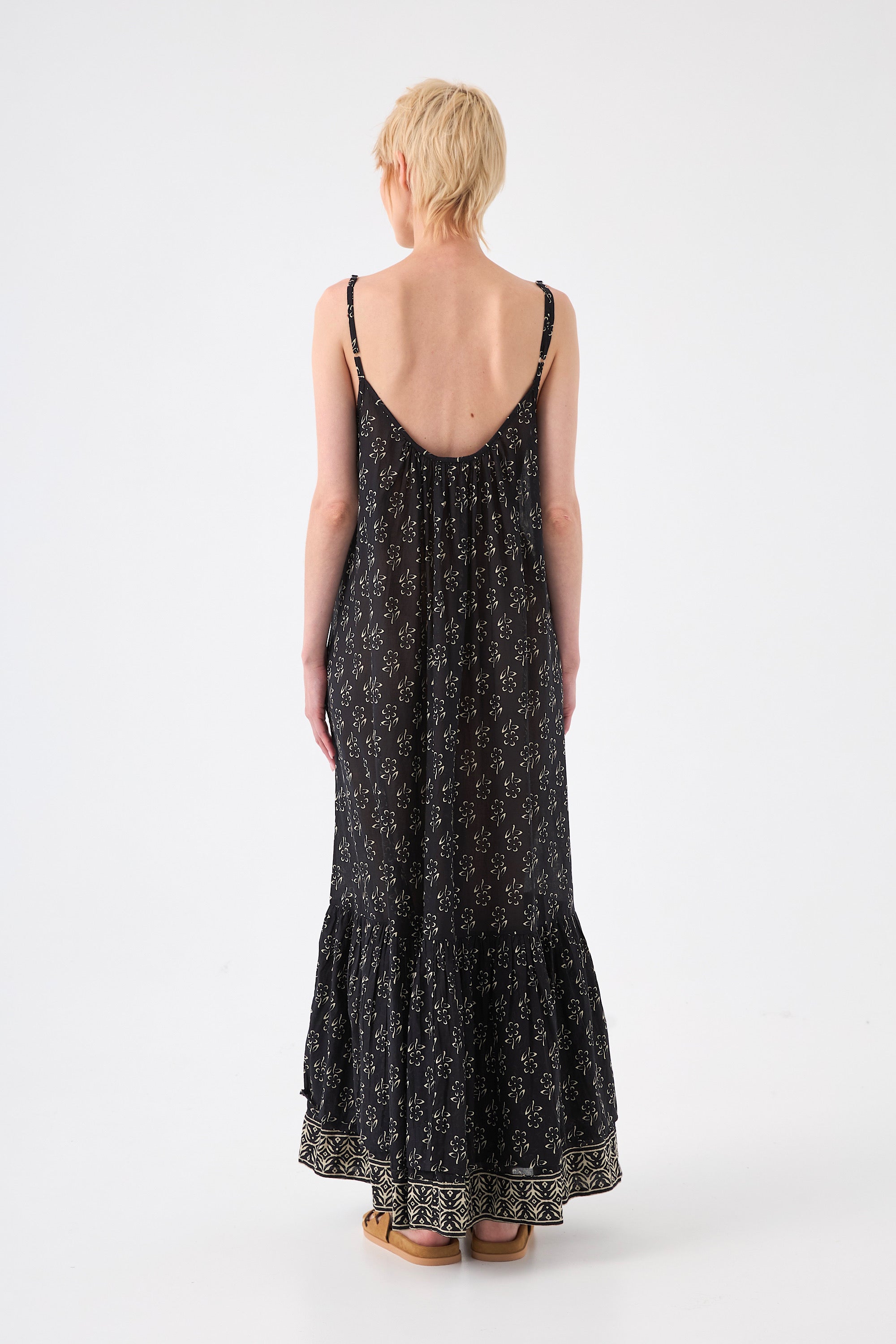 Chicosoleil Pearl robe longue coton Fleurs Vagabondes S