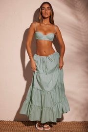 Oh Polly Aria corset Pastel Green à lacets