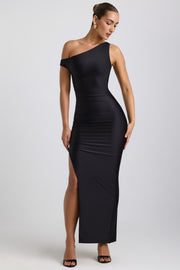 Oh Polly Akeeva 8421 Robe Maxi Asymétrique Noire