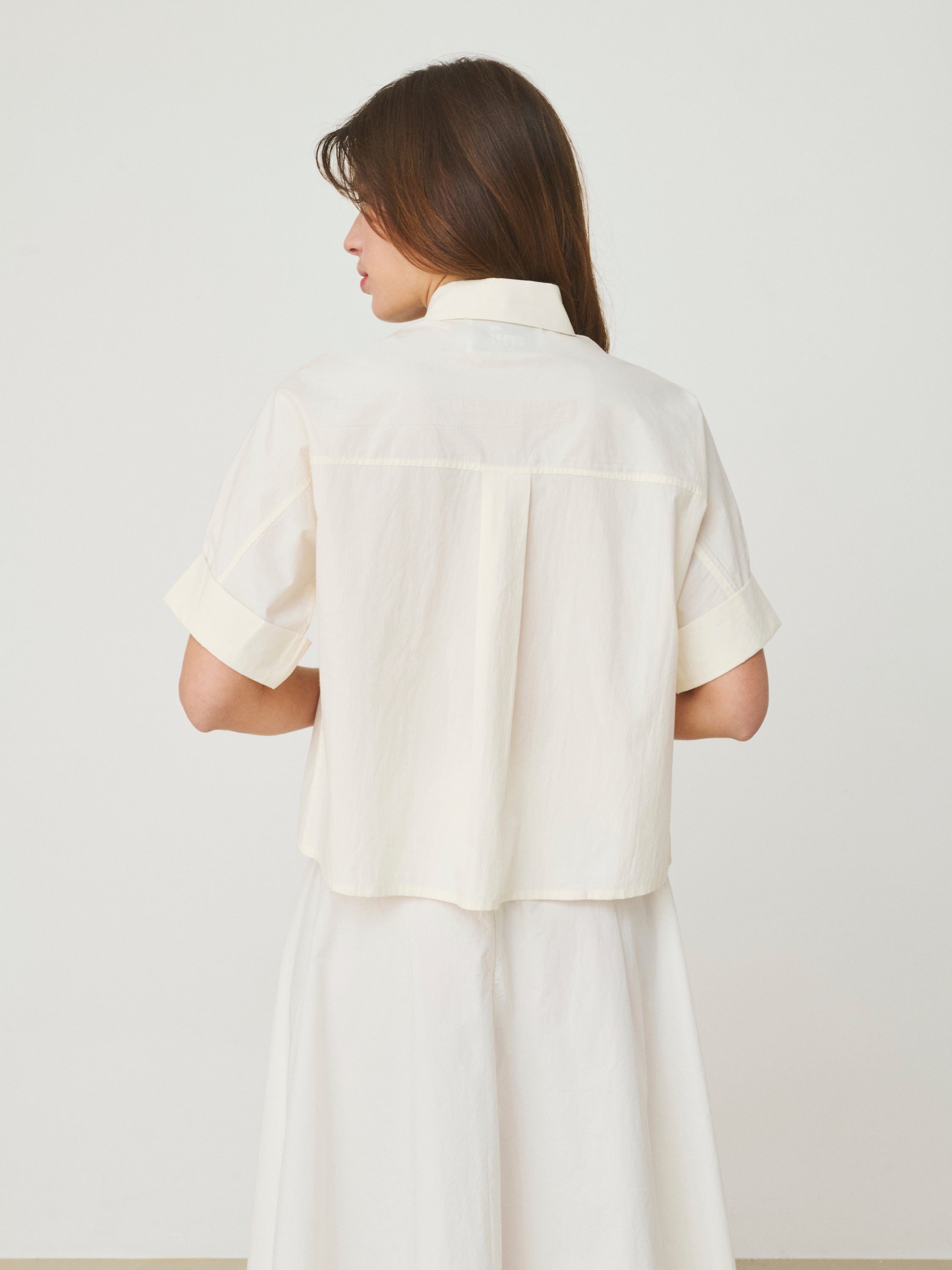 MII Les iconiques chemise Alba Mina coton brodée