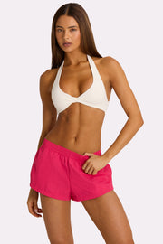 Oh Polly Shorts short tissé rose hot pink taille élastique
