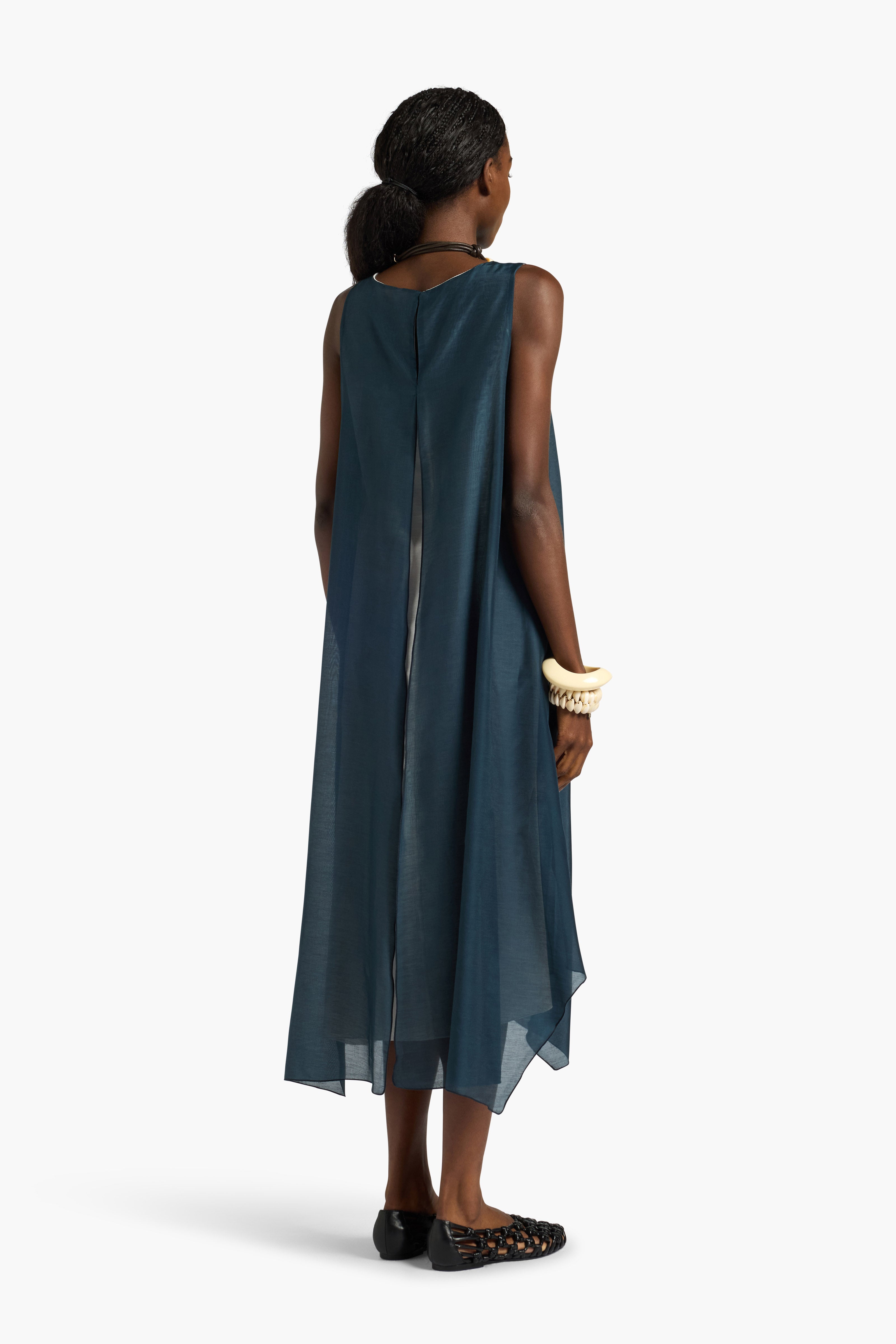 Liviana Conti Alia robe midi bicolore coton soie