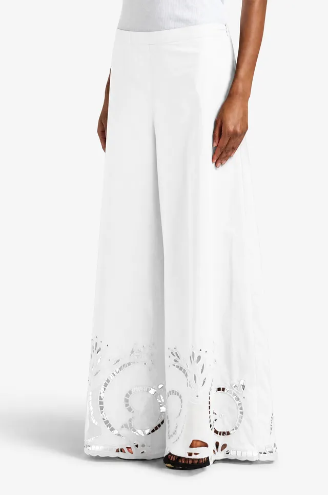 Liviana Conti Charlie pantalon palazzo coton terracotta