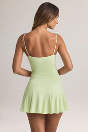 Oh Polly Dresses 14169 mini robe vert sauge modal