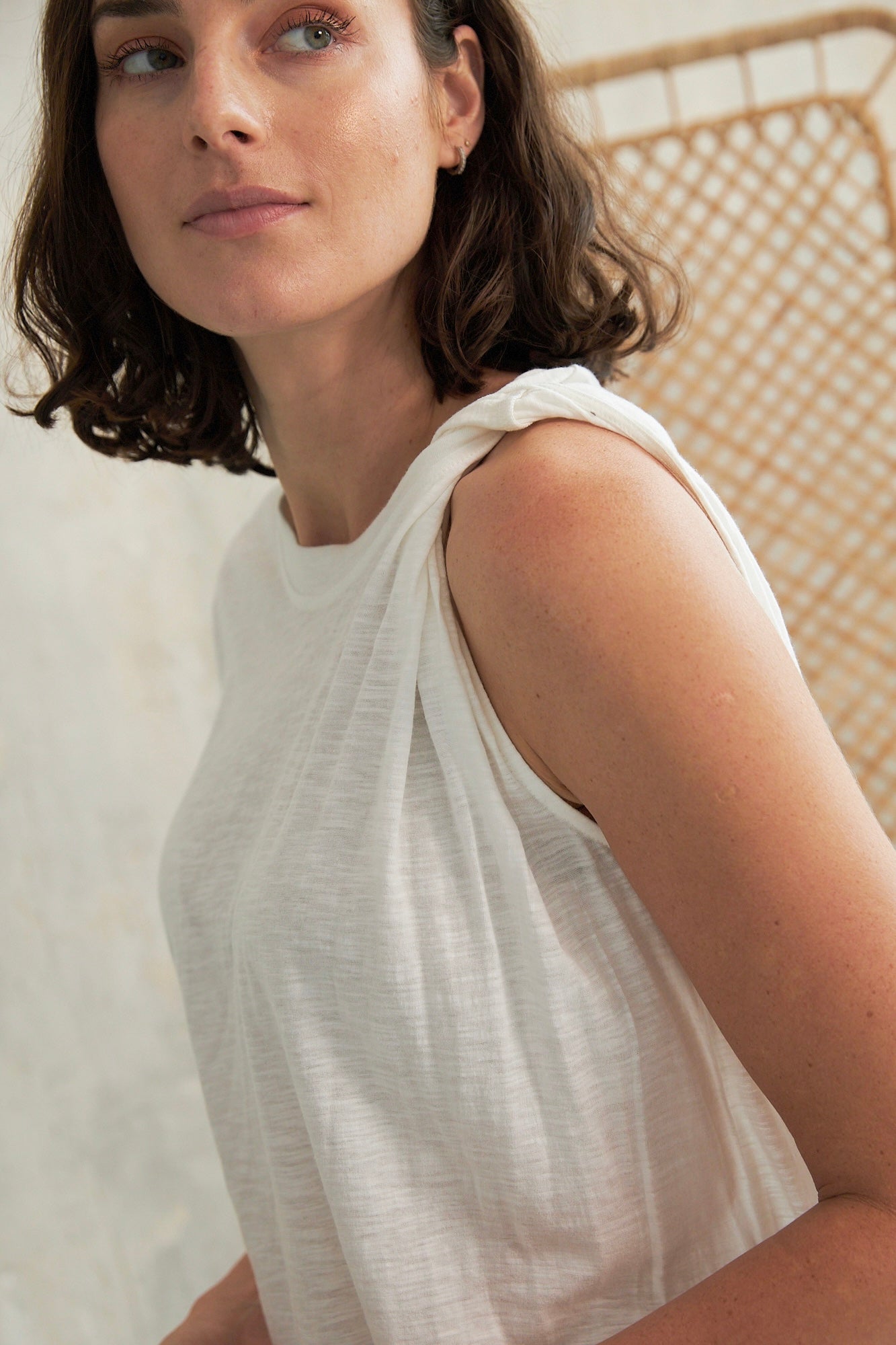 Chicosoleil Rosie t-shirt blanc asymétrique S