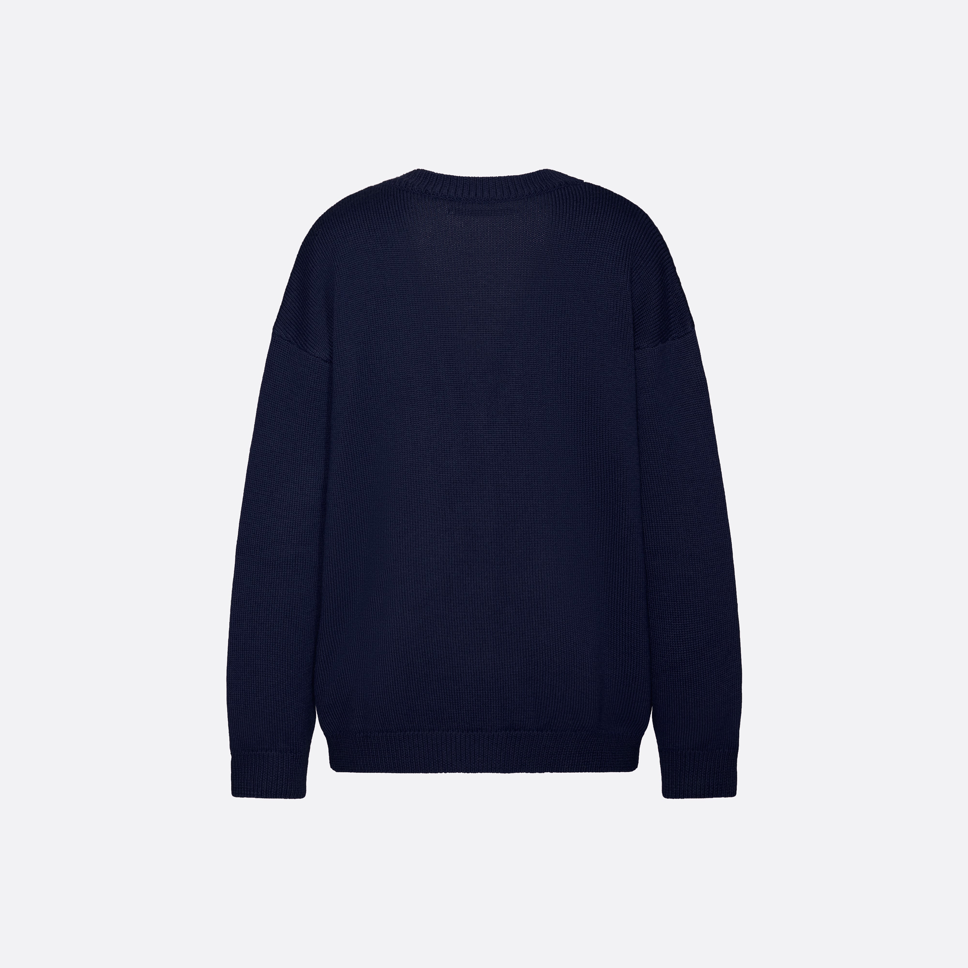 Alessandra Rich Knitwear cardigan dentelle laine mérinos bleu 36-46
