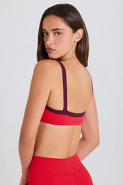 Oh Polly Bo+Tee brassière sport fraise stretch