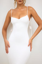 Oh Polly Aldona 8002 robe longue blanche col coeur