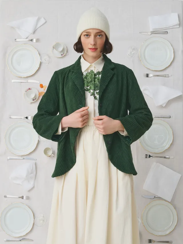 MII À table veste Ellie Les Unis velours tailleur