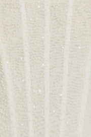 Oh Polly Embellished Eugenie robe mini blanche corset perles