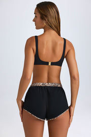 Oh Polly Praia NS0823 short mini noir coupe détendue