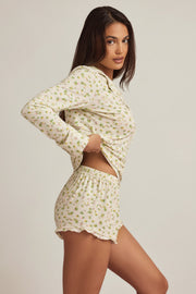 Oh Polly Maphie 14330 short pyjama jaune modal