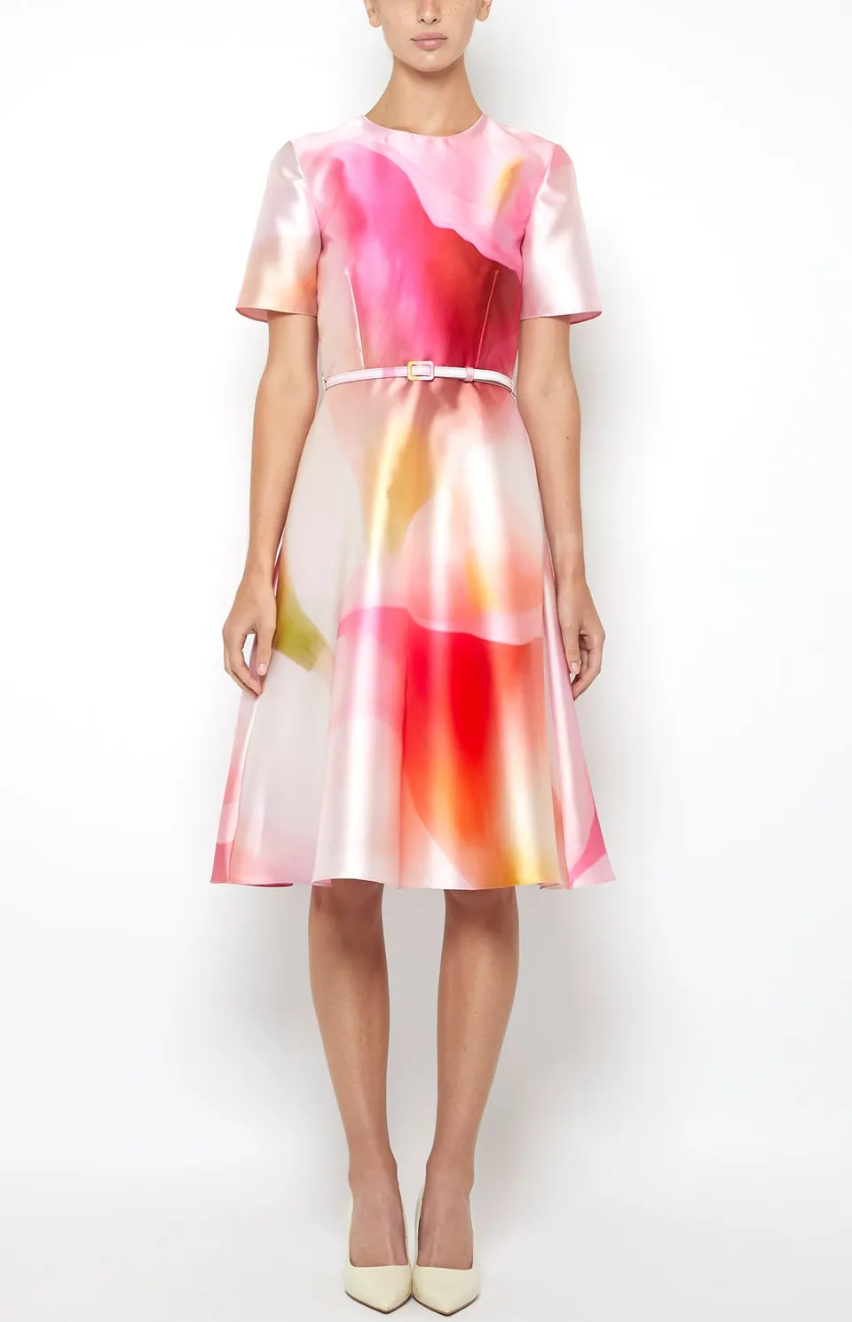 Prabal Gurung Fit & Flare Dress robe rose évasée