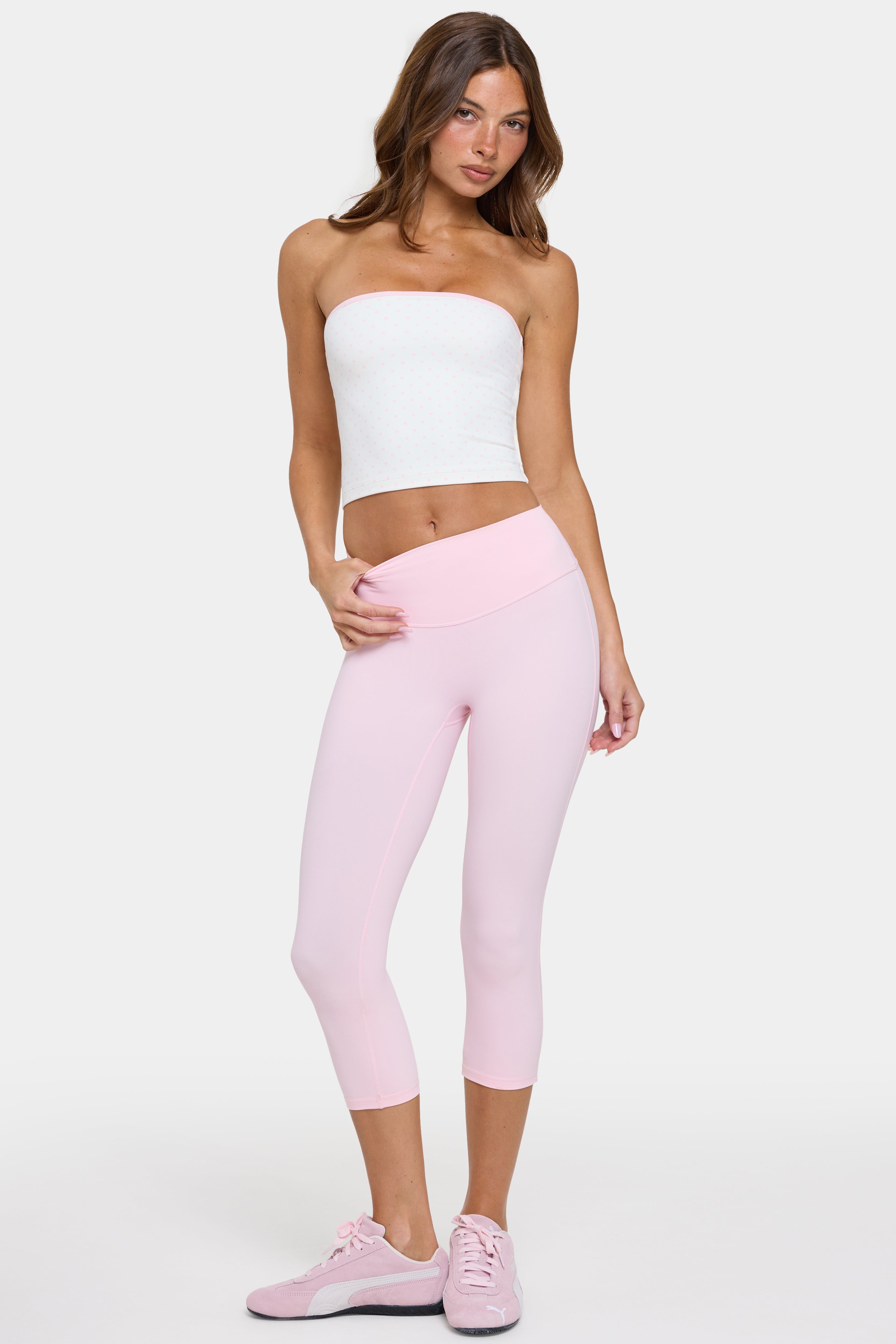 Oh Polly Bo+Tee Soft Active legging capri sorbet stretch