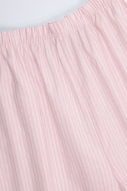 Oh Polly Trousers Dalila Pantalon Large Rose Rayé Coton