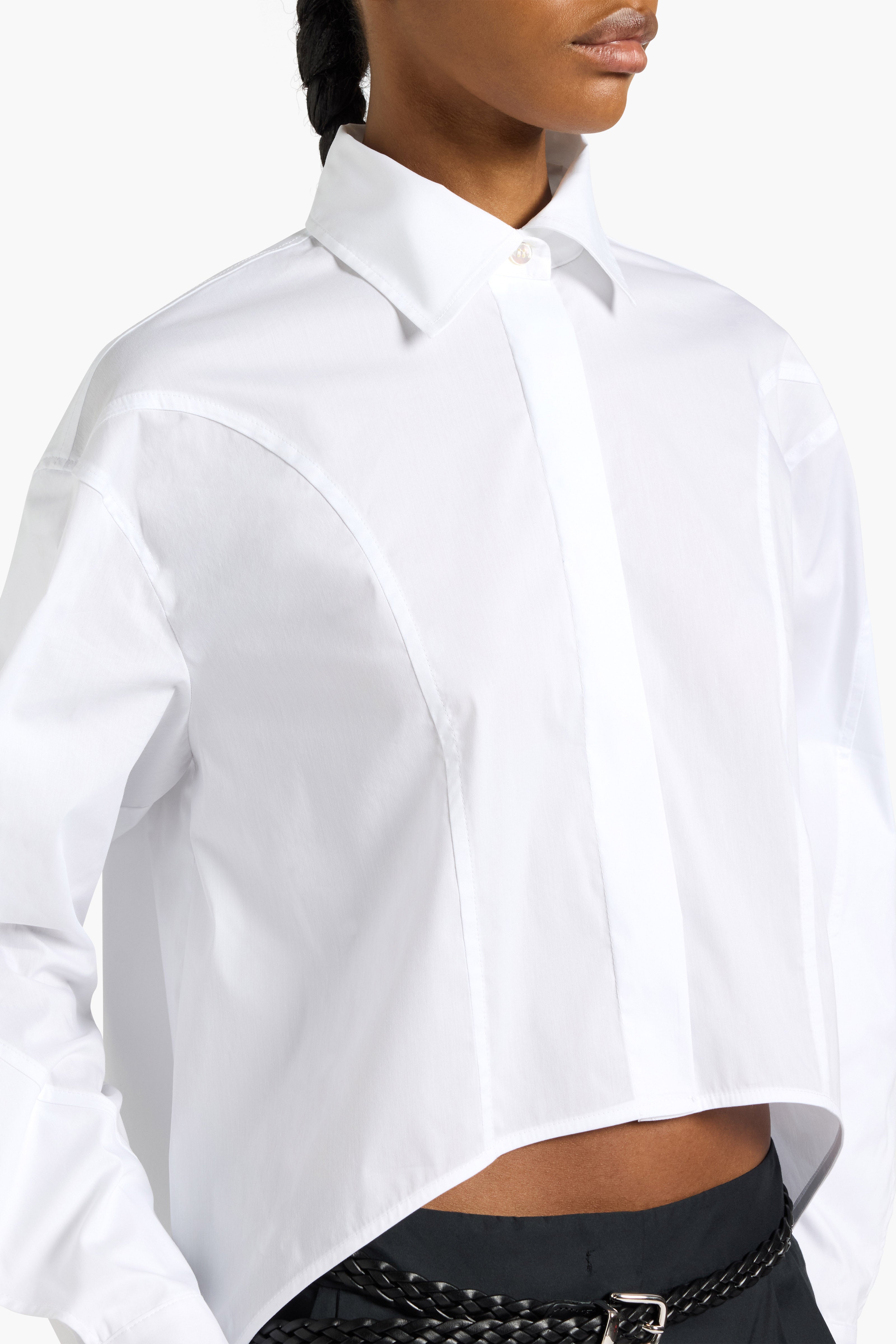 Liviana Conti Calixte chemise blanche popeline stretch