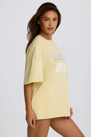 Oh Polly Tops t-shirt oversize jaune citron