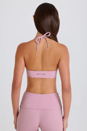 Bo+Tee BT2490 brassière sport mauve col licou