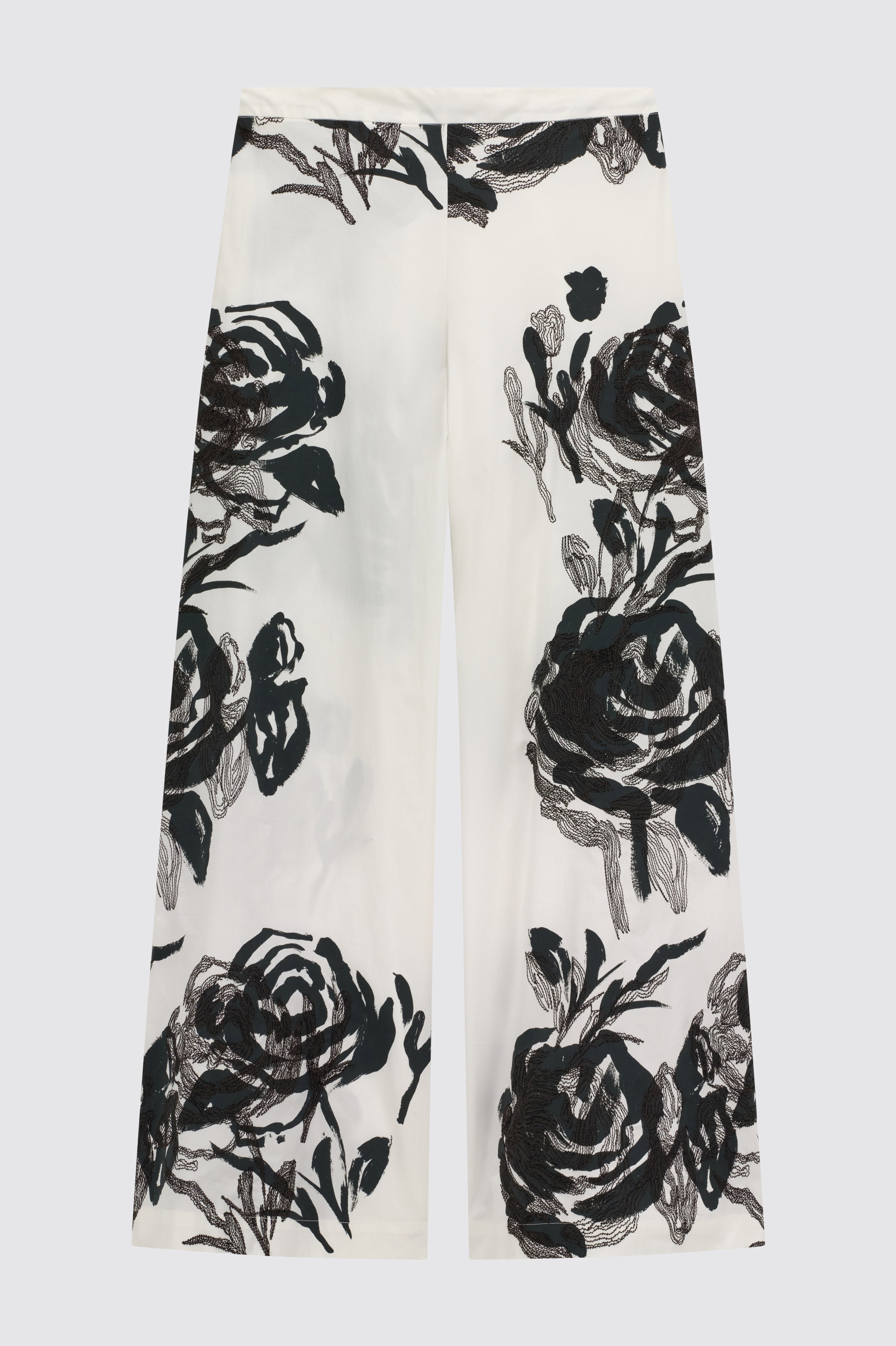 Liviana Conti Pantaloni Zane pantalon large blanc/noir