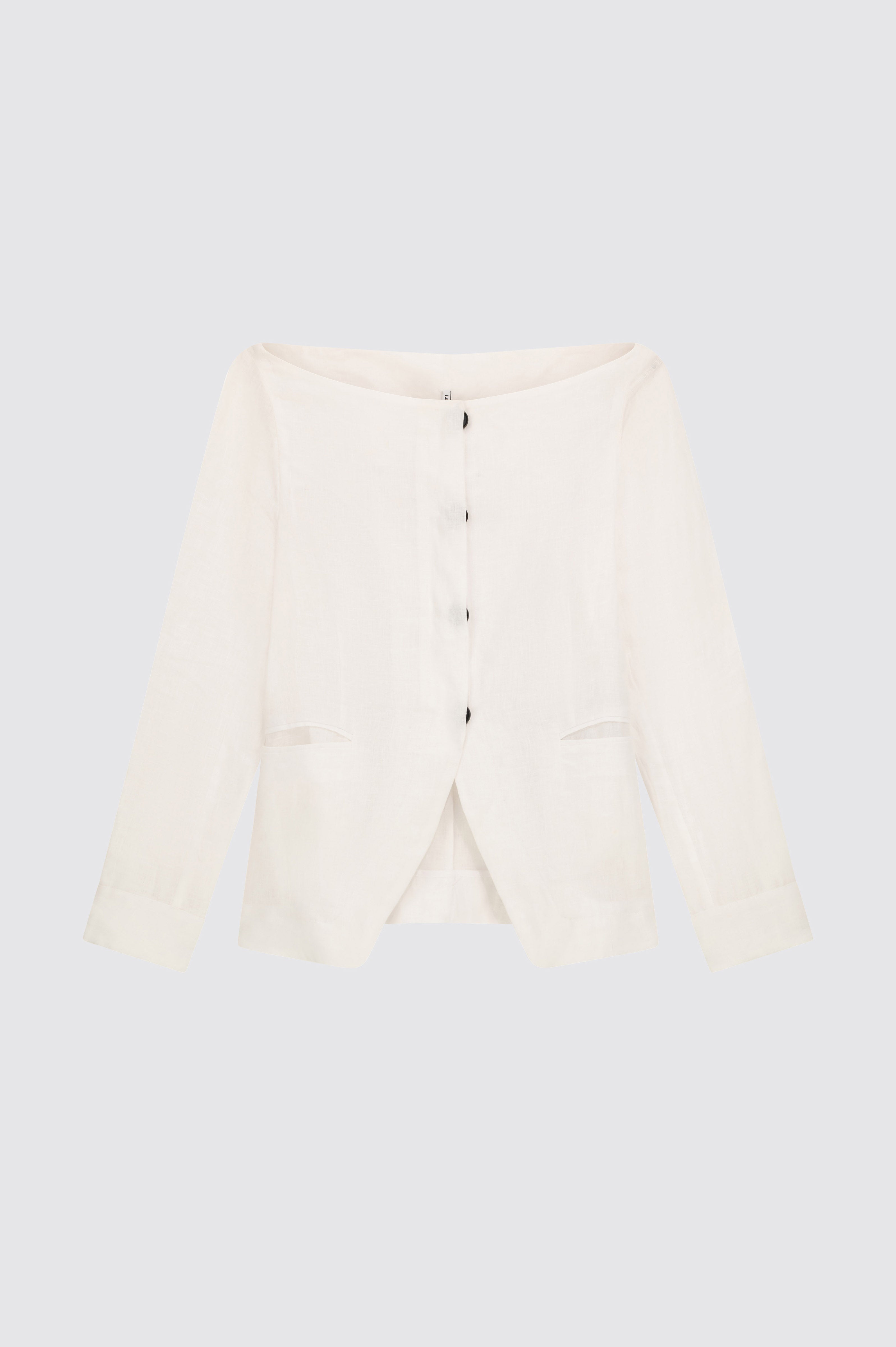 Liviana Conti Victor veste chemise lin noir 40