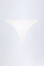 Oh Polly Swim Beqa bas de bikini blanc taille haute