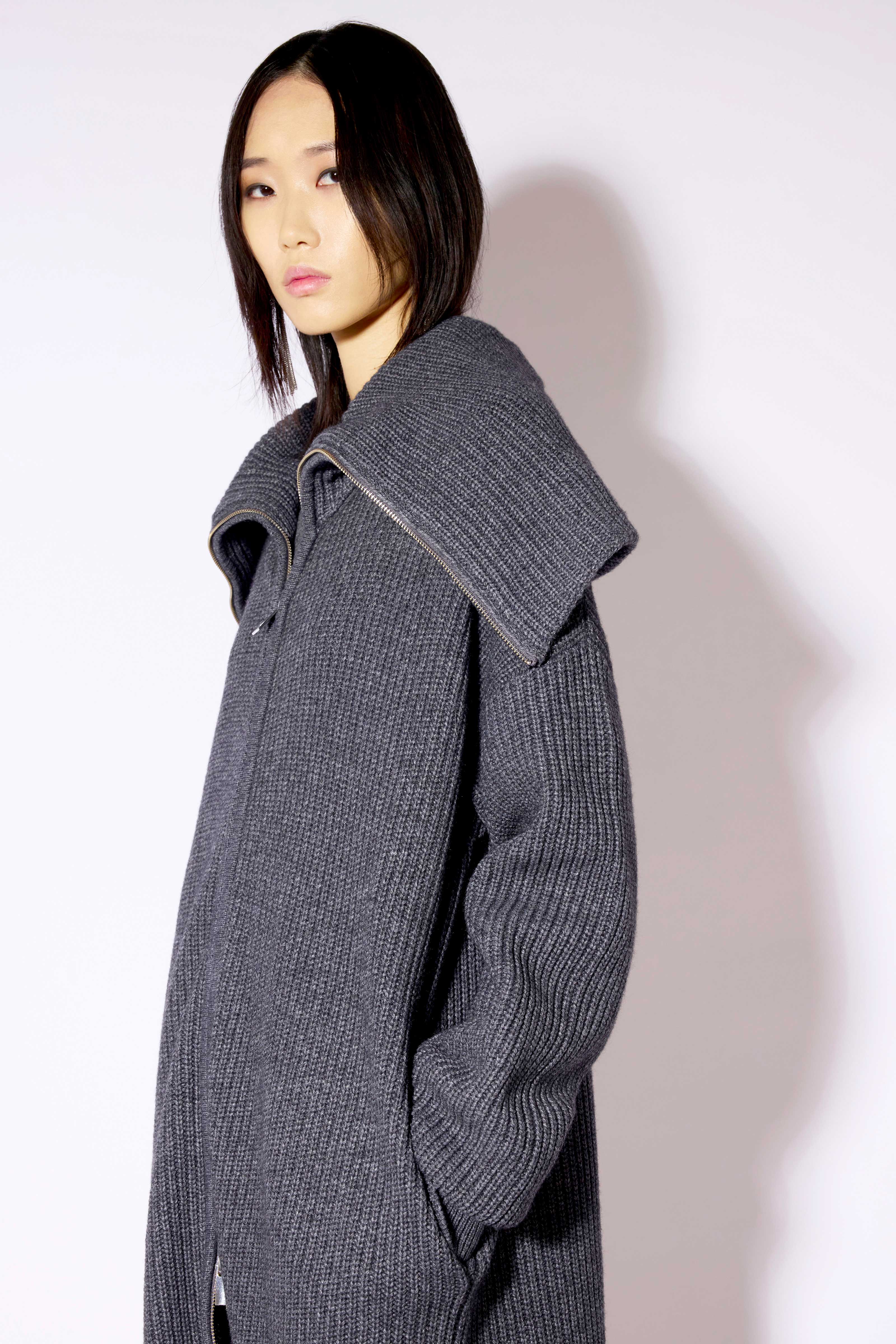 Liviana Conti Gioele cardigan long cachemire anthracite