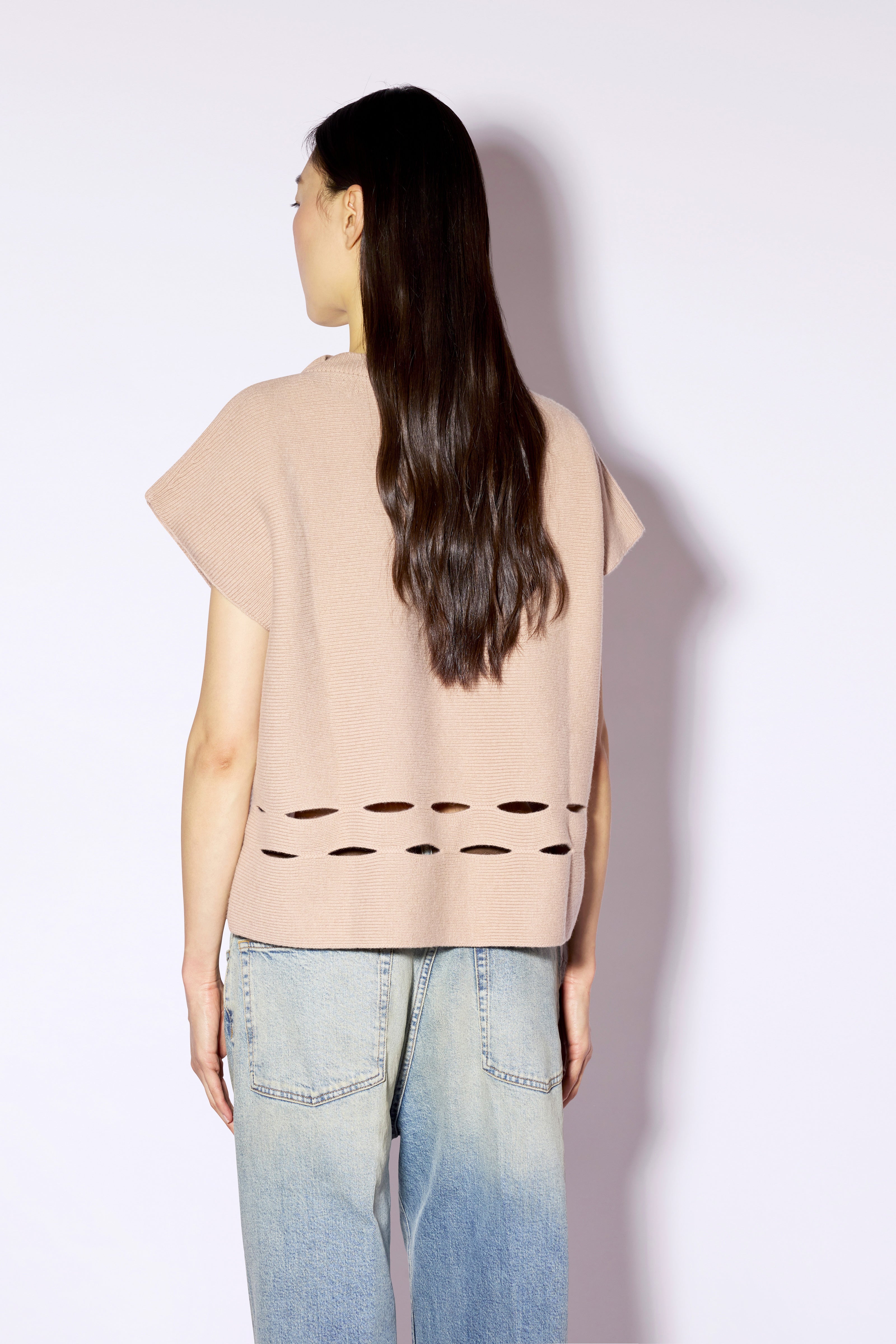 Liviana Conti Maglieria Yasmine gilet maille camel XS-XL