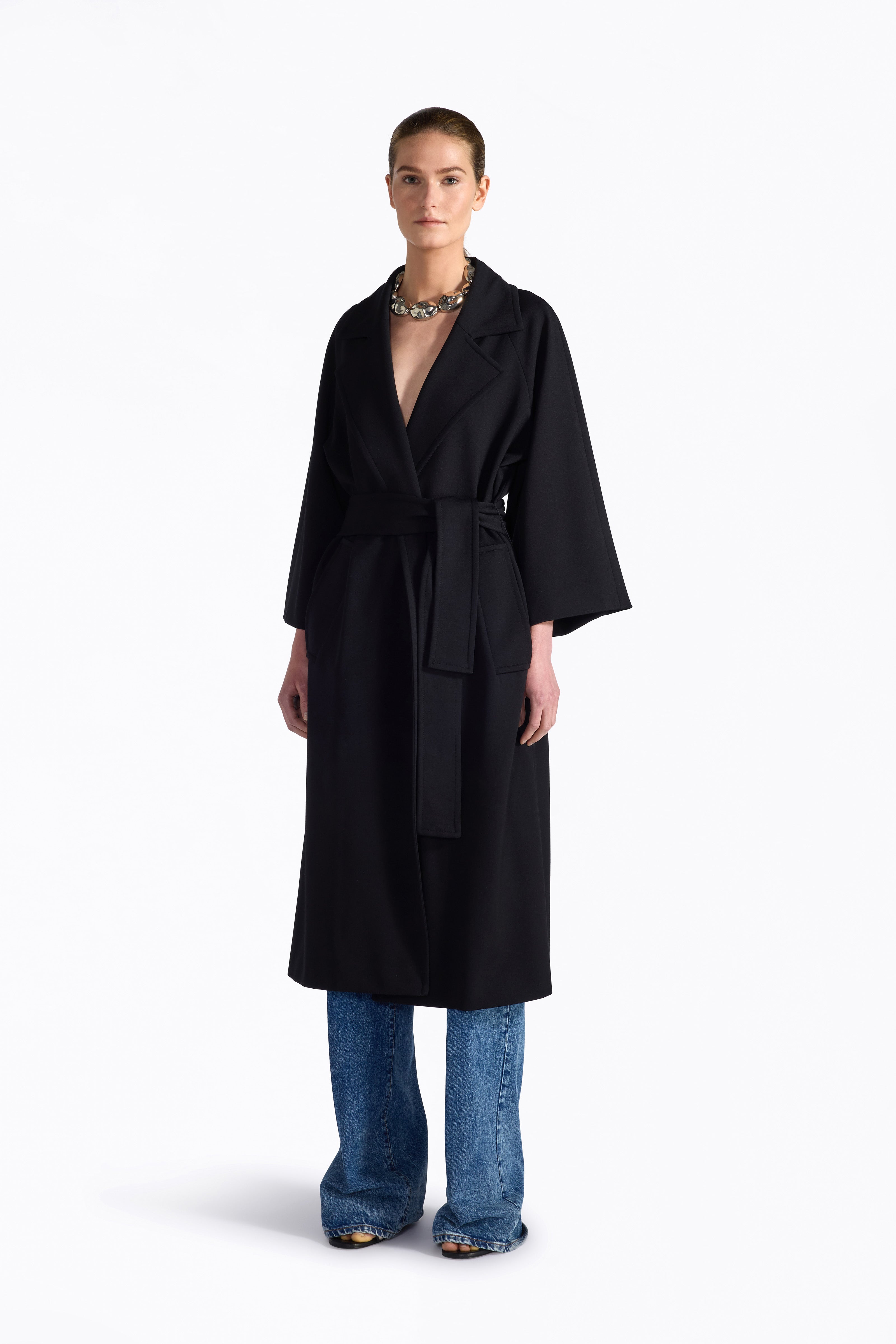 Liviana Conti Wayne trench noir ceinturé