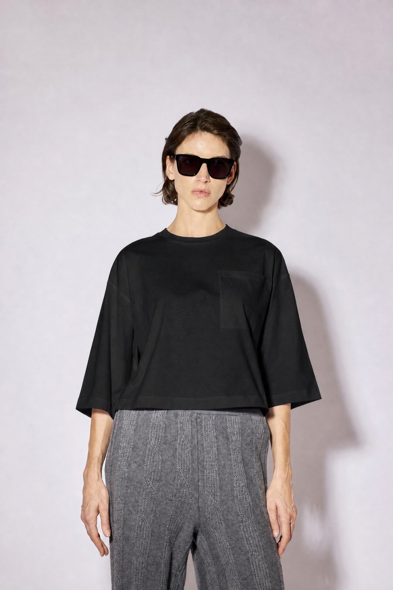 Liviana Conti Maggie t-shirt blanc crop oversize