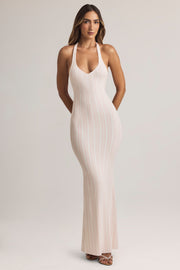 Oh Polly Hallie Maxi Robe Imprimé Rayé Modal Dos Nu
