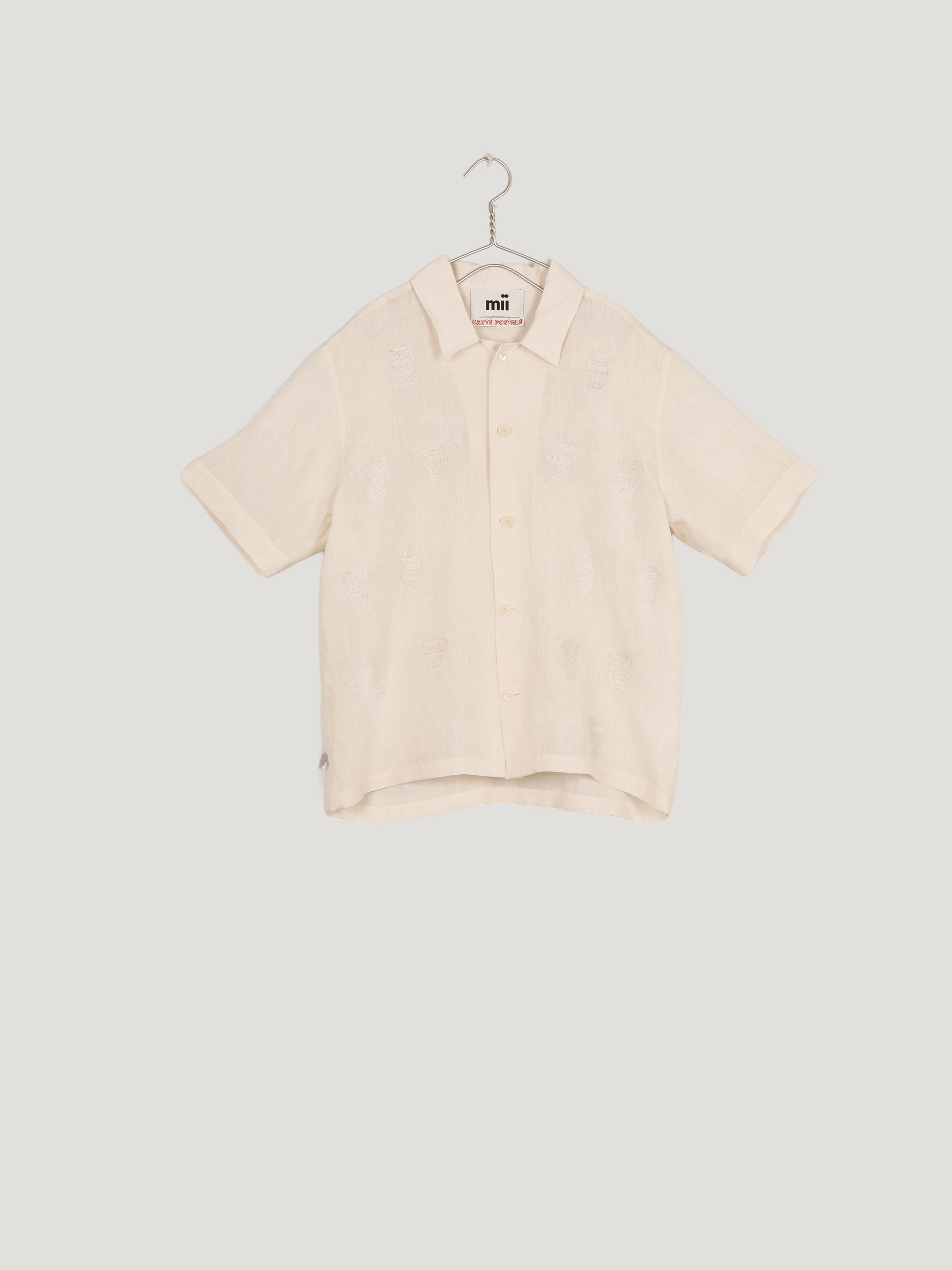 MII Subha Les Cyclades chemise homme coton bleu ciel