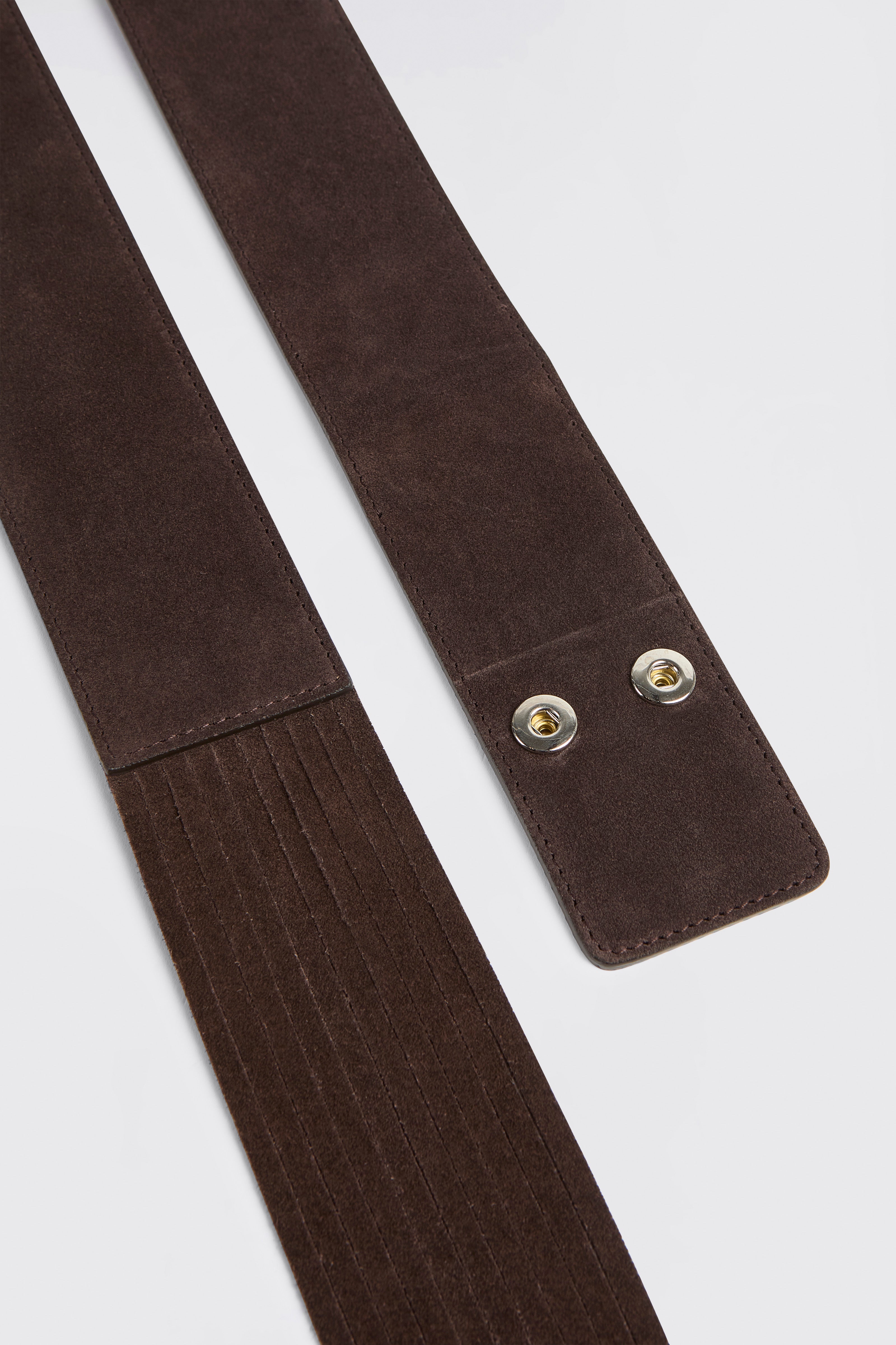 Liviana Conti Maissa ceinture cuir fondente 85 franges