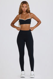 Oh Polly Bo+Tee Legging BT2088 noir taille mi-haute