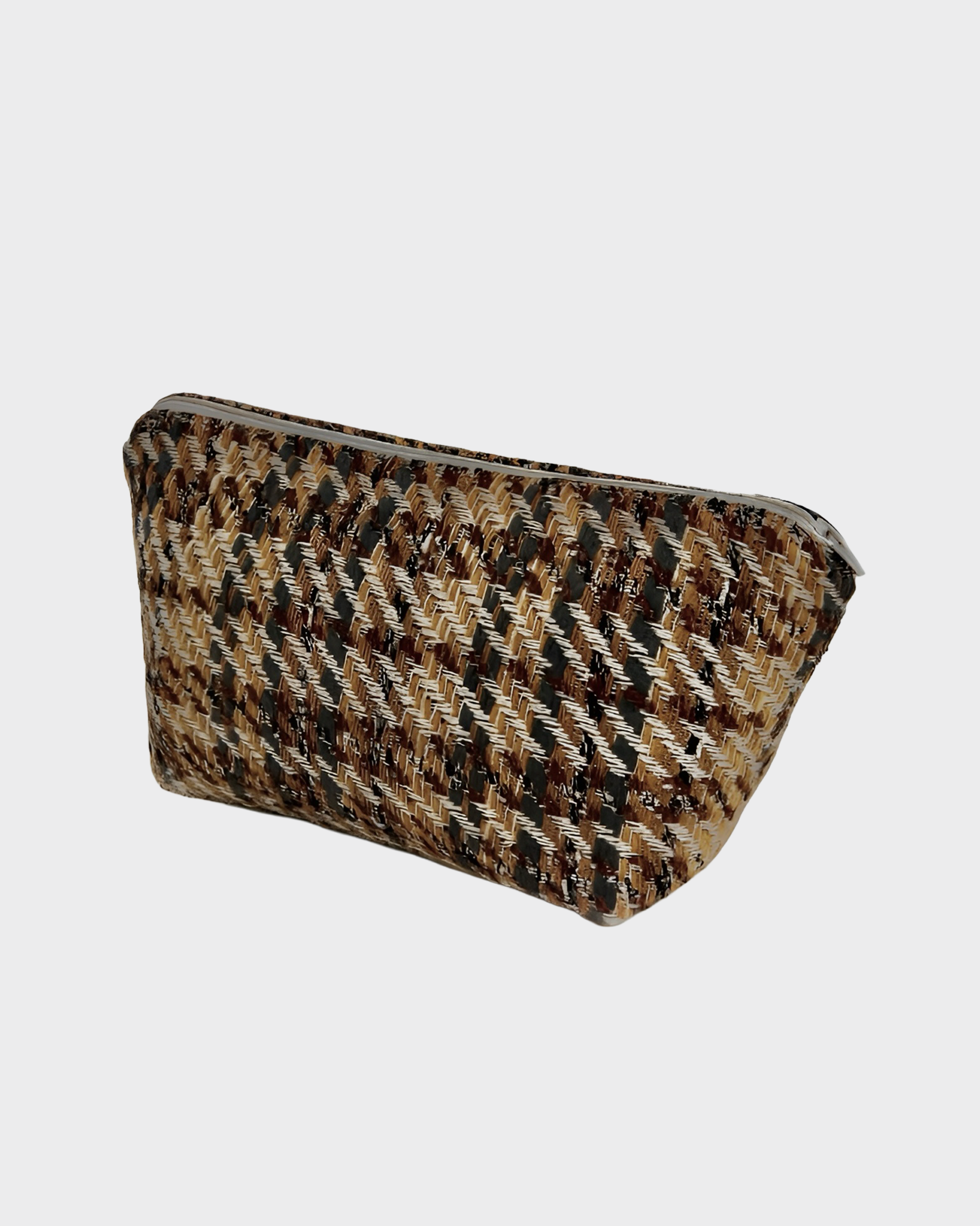 The Ethiquette Villeroy trousse maquillage tweed 25x15