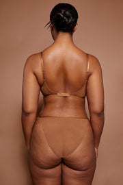 Oh Polly Swim Intimates 6133 Culotte String Bikini Almond Mesh