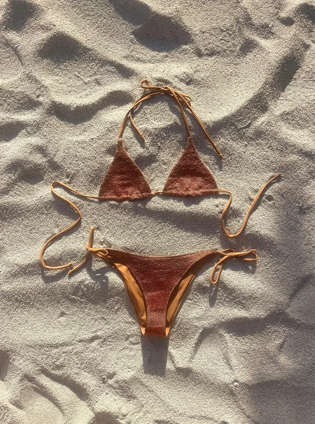 The Ethiquette Bronze Bas de Maillot Lycra