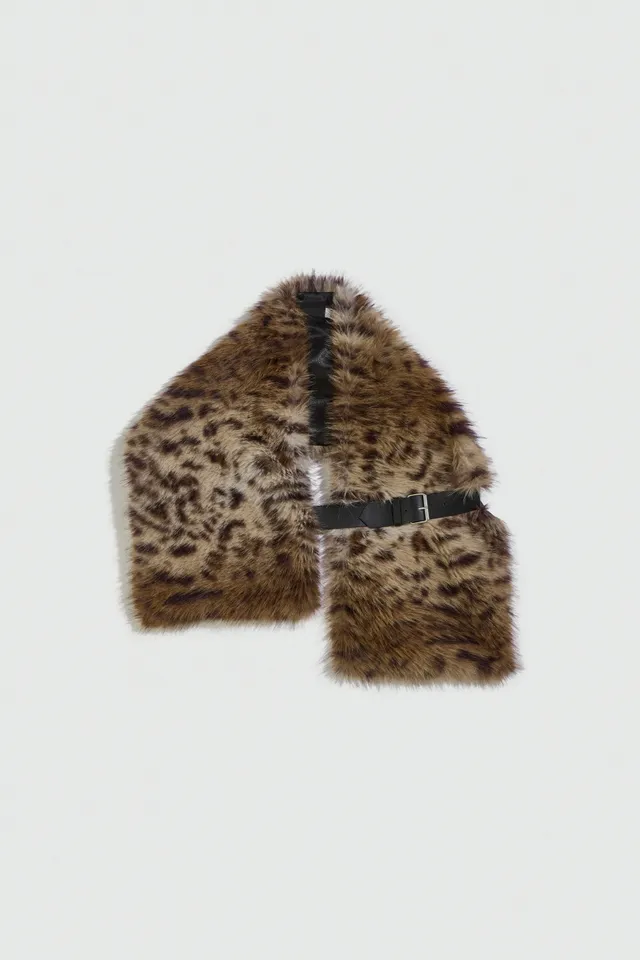 Liviana Conti Solange col fausse fourrure lynx sangle