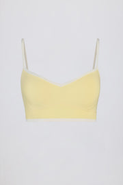 Bo+Tee Soft Active brassière sport citron col coeur maintien