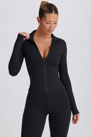 Oh Polly Bo+Tee Soft Active veste zippée noir BT0698