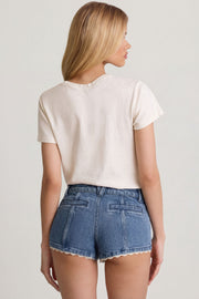 Oh Polly Shorts Mini Short Lanori Bleu Taille Basse