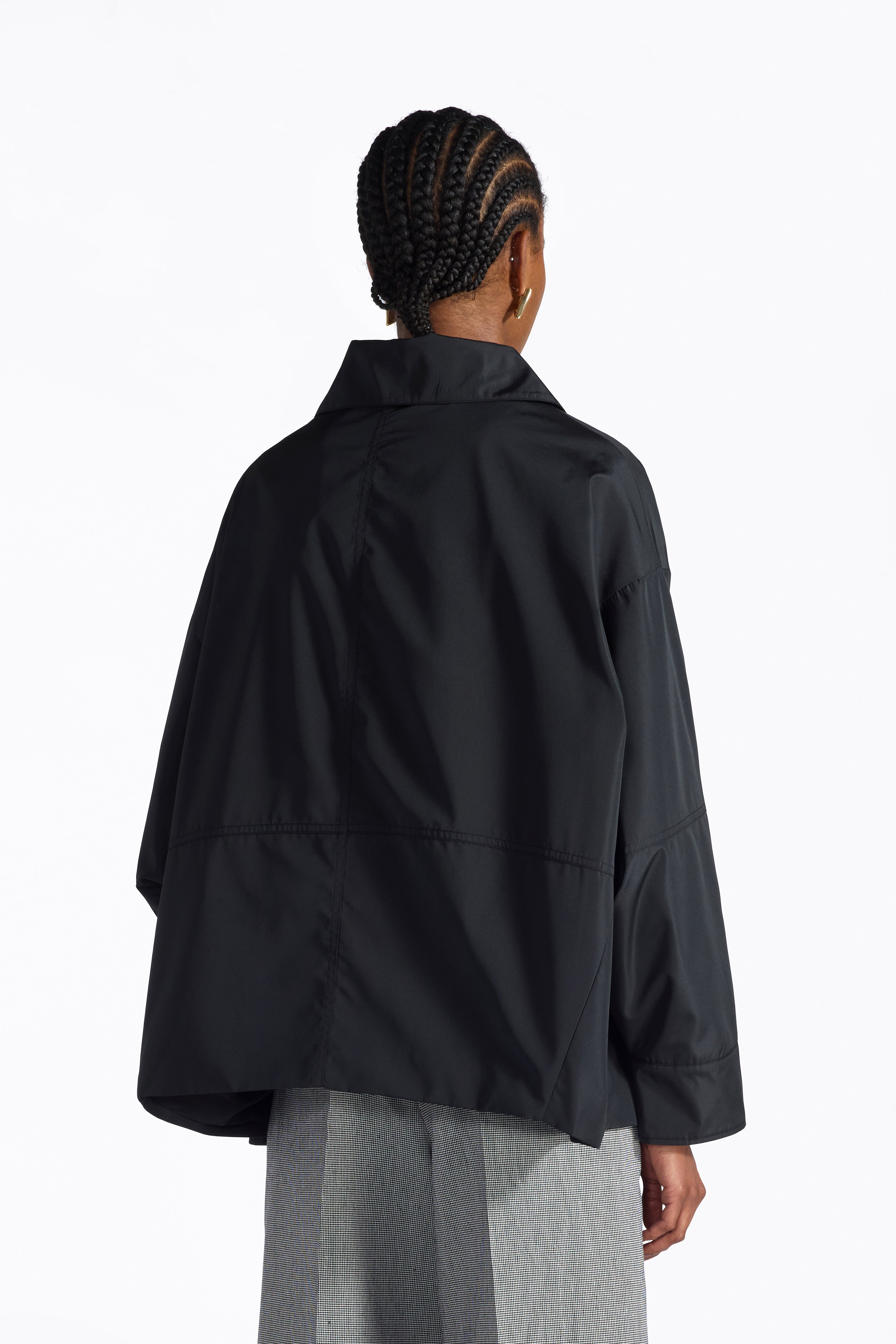 Liviana Conti Maxim veste femme Noir taffetas zippée
