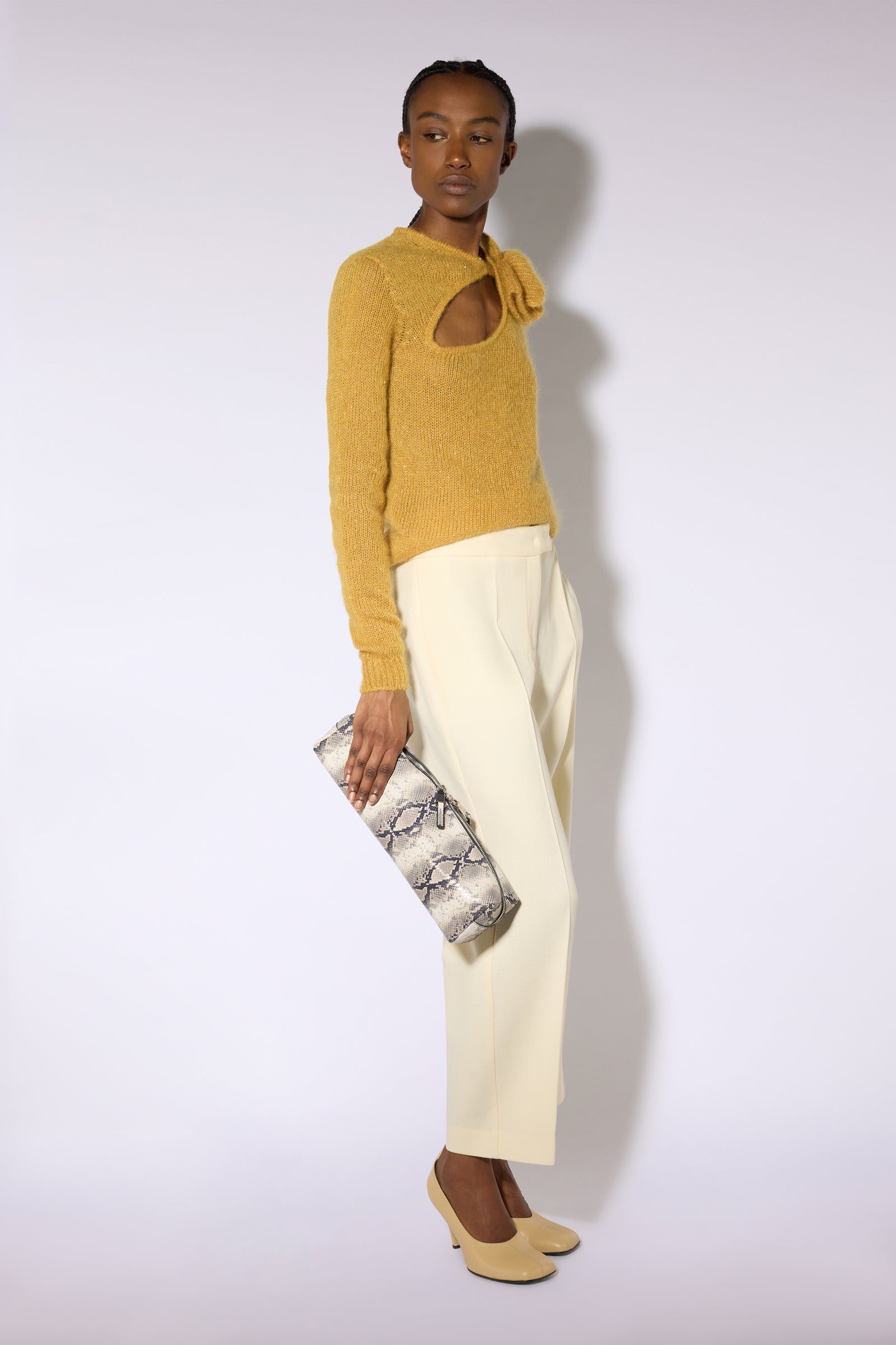 Liviana Conti Brooke pull en maille safran