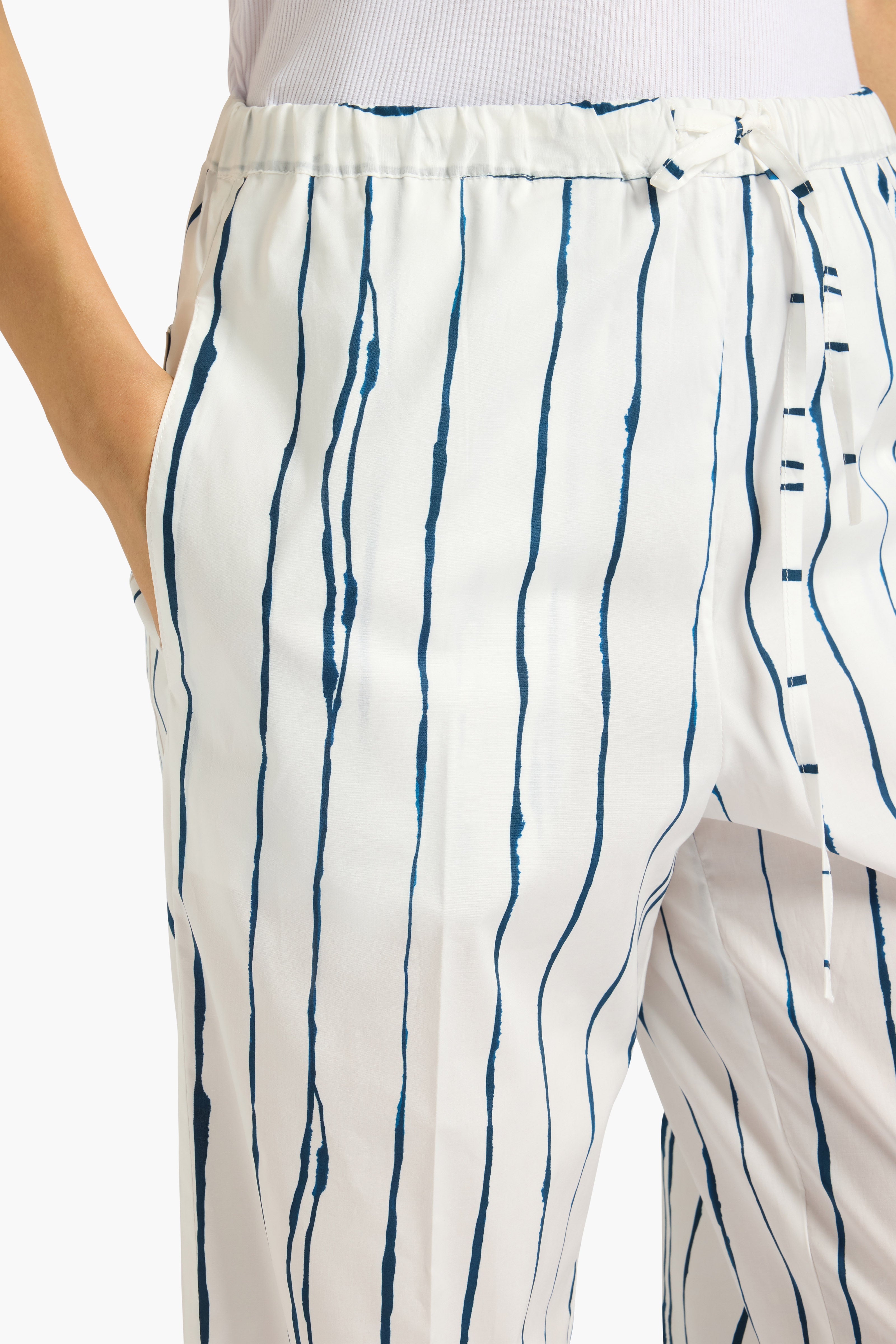 Liviana Conti Jasmin pantalon palazzo rayé
