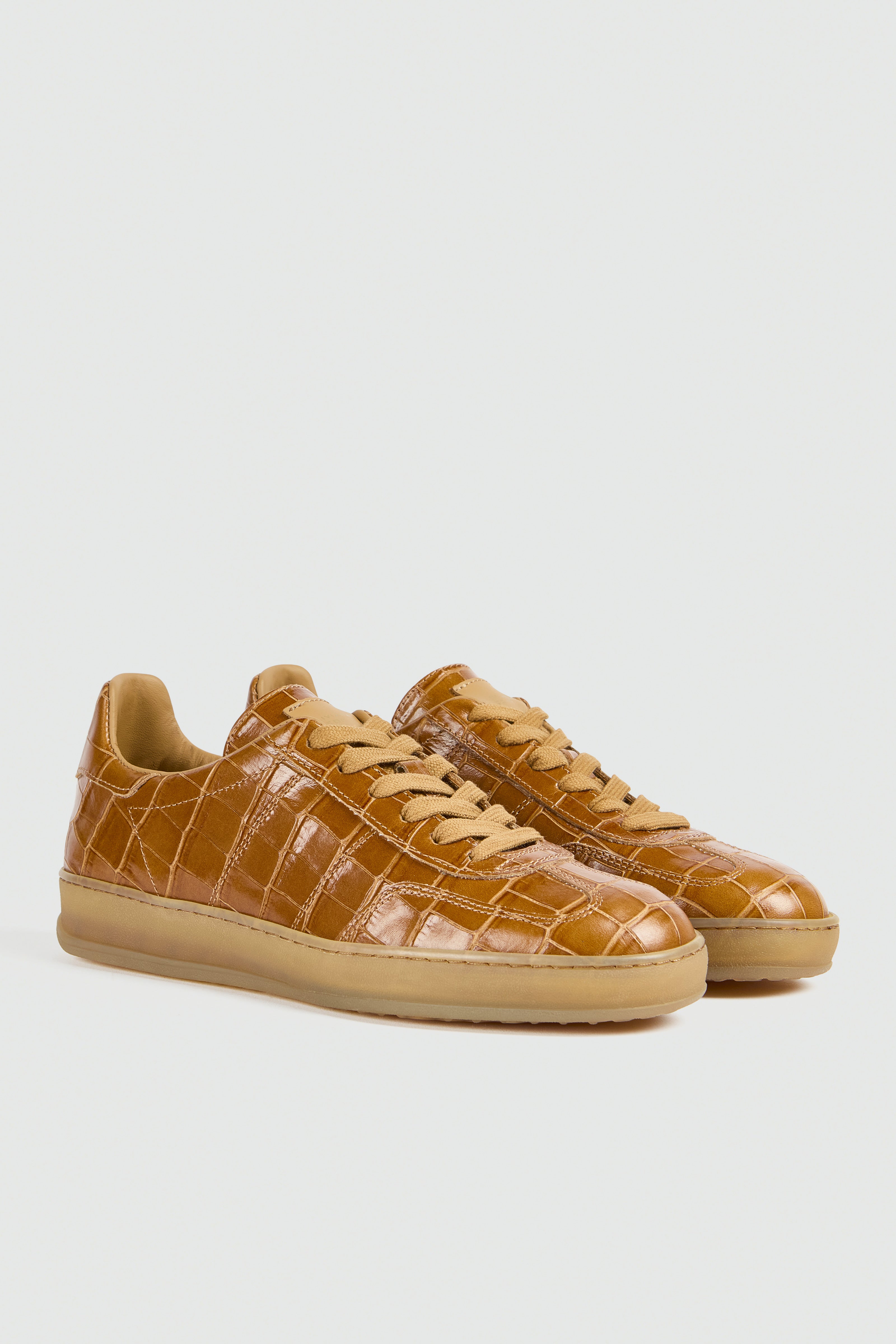Liviana Conti Delia A6WC74 sneakers cuir ambre croco