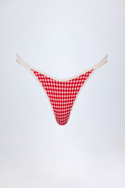 Oh Polly Swim Masia Bas Bikini Rouge Vichy Cheeky