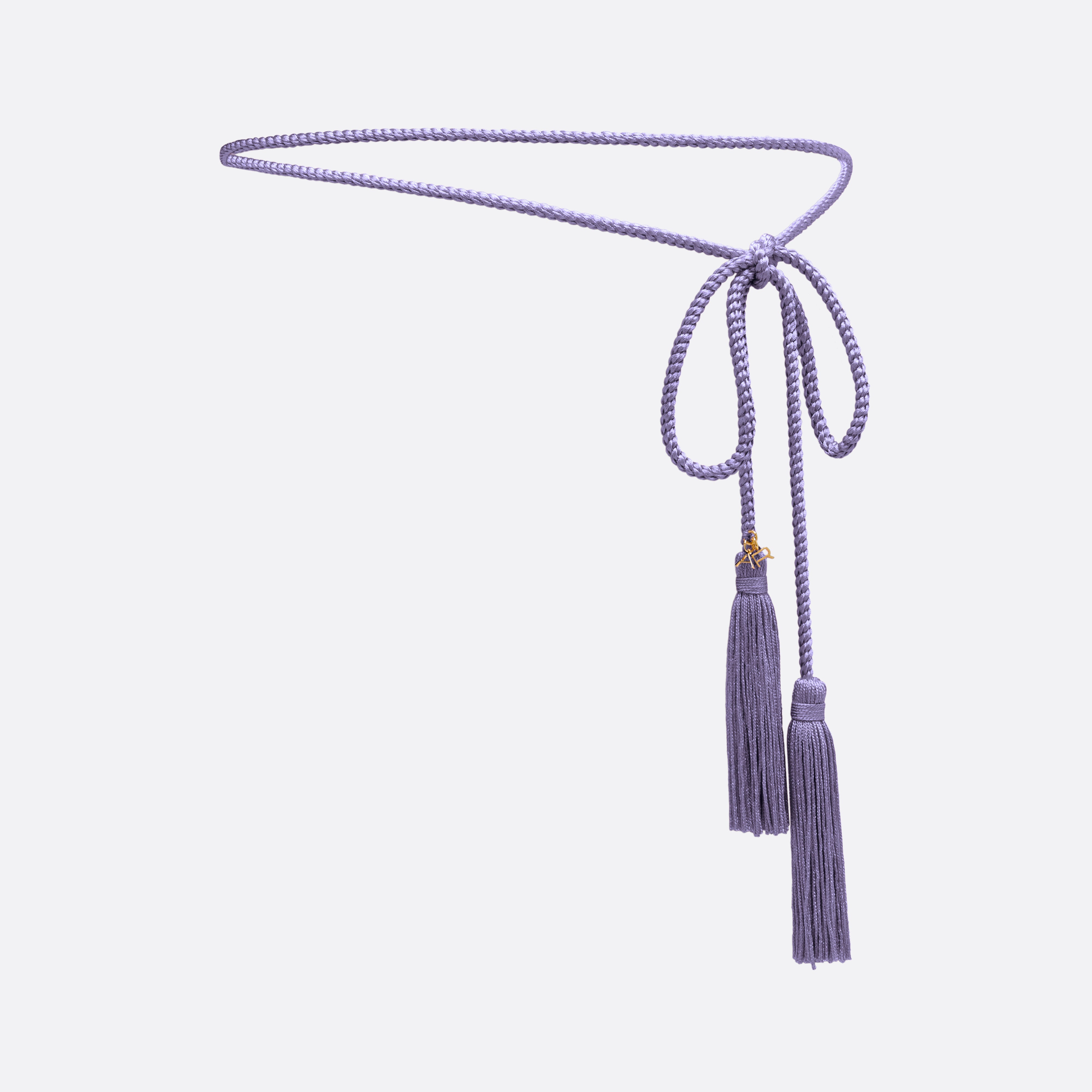 Alessandra Rich Torchon ceinture tressée lilas S