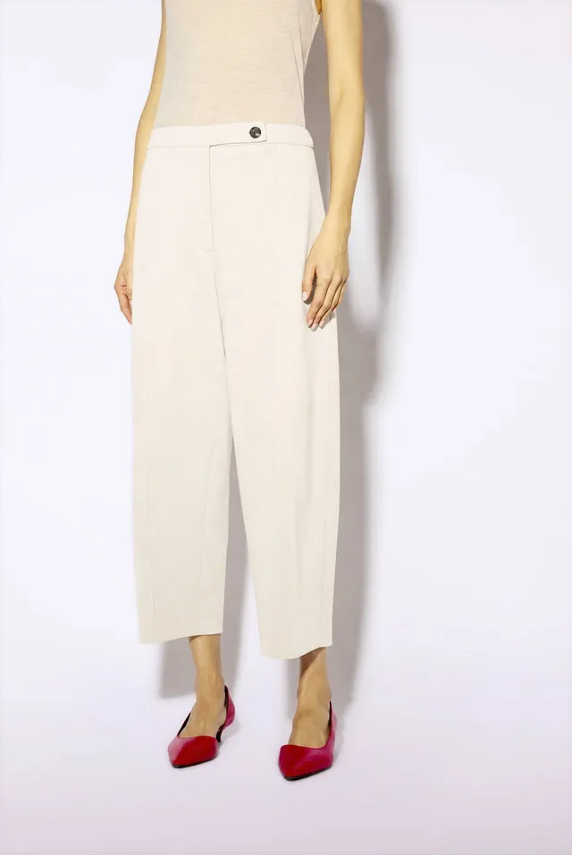 Liviana Conti Adam pantalon cropped noir droit